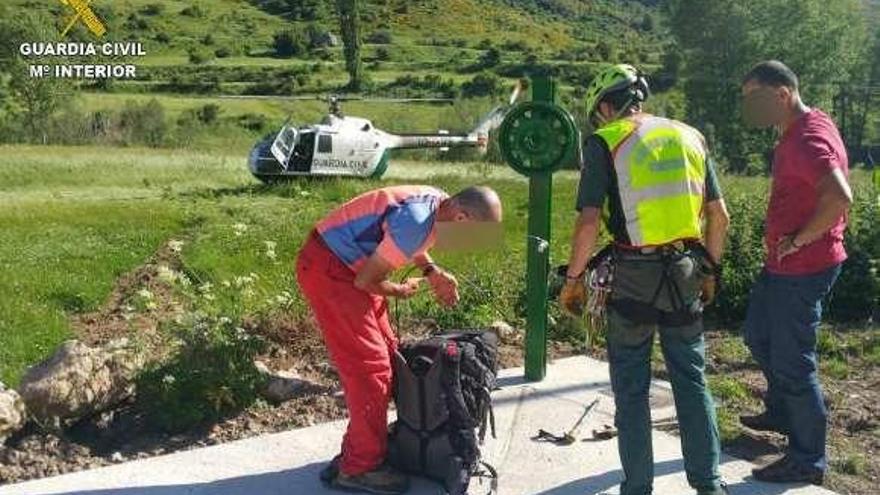 Rescate en la parte leonesa de la Cordillera