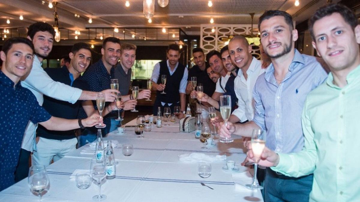 La plantilla disfrutó de una cena de equipo tras la final de la LNFS