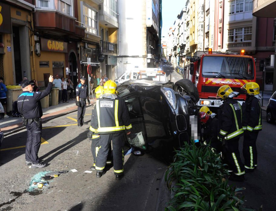 Accidente en la calle Orzán