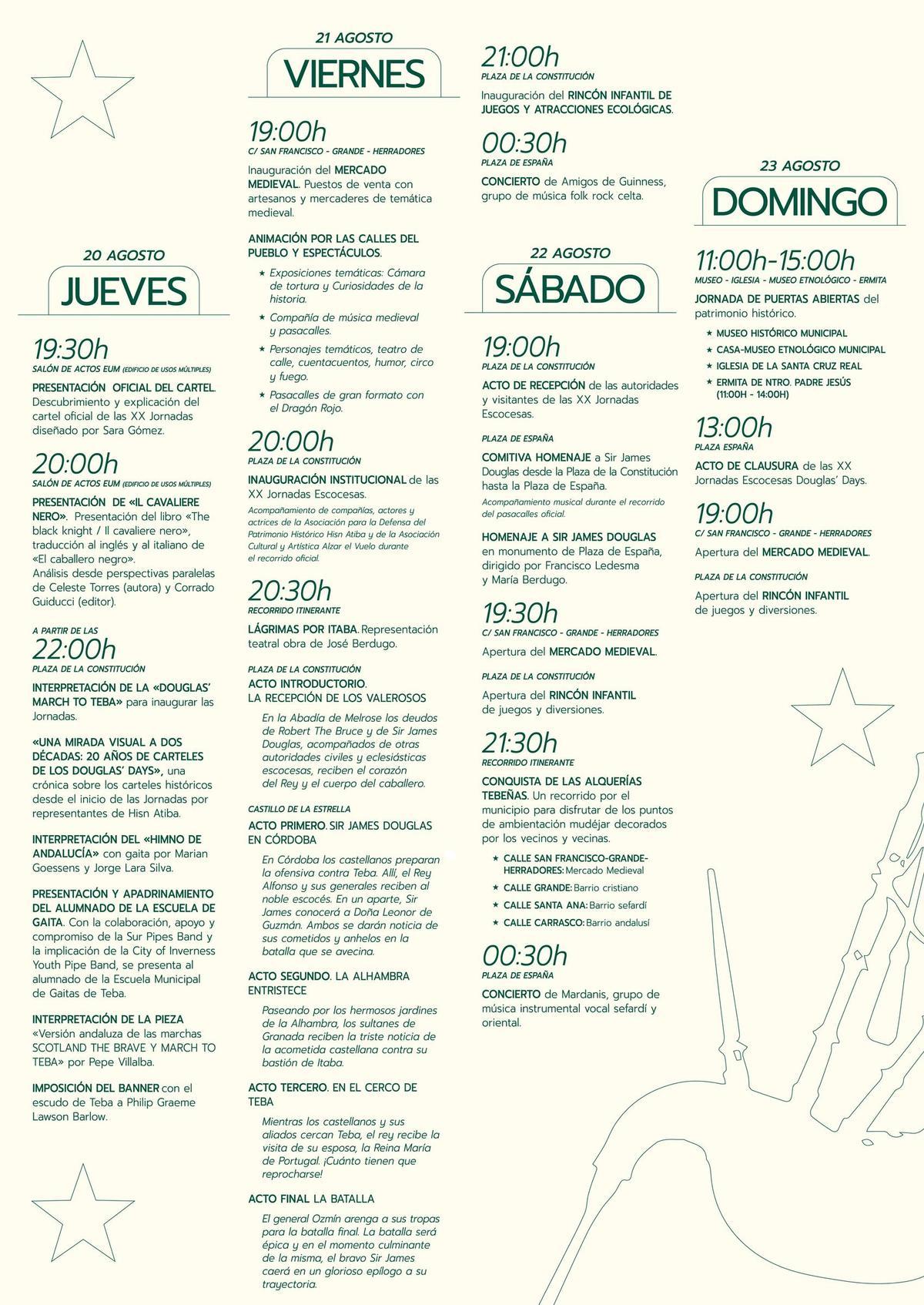 Programación del Douglas’ Days