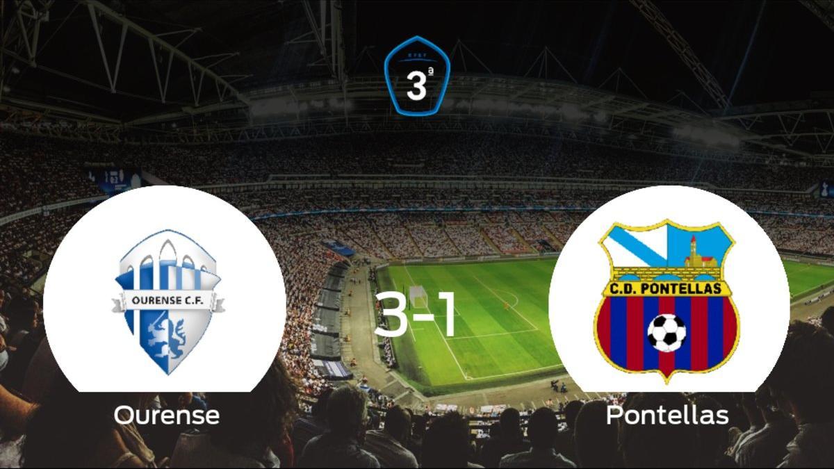 Tres puntos para el equipo local: Ourense 3-1 Pontellas