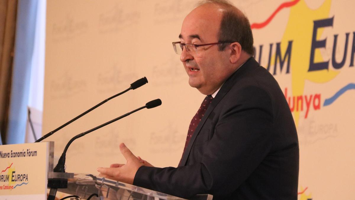 El ministre de Cultura i Esport, Miquel Iceta