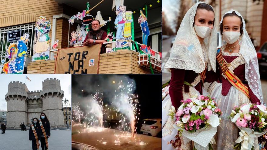 Así ha sido la actividad &quot;no virtual&quot; de las Fallas un domingo de Crida