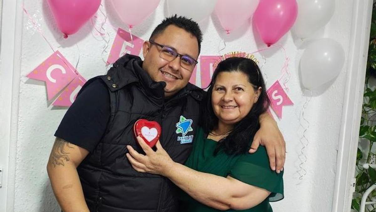 La familia colombiana que residía en Chiva durante la dana, Nancy Triana y Brayan Alexander.