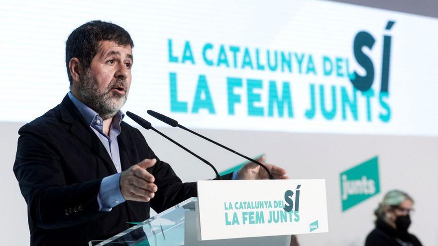Jordi Sànchez intervé al Consell Nacional de JxCat. | EFE