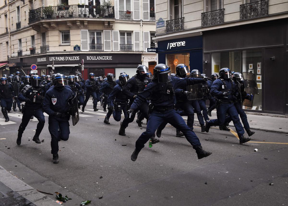 Jornada de huelgas y manifestaciones en Francia