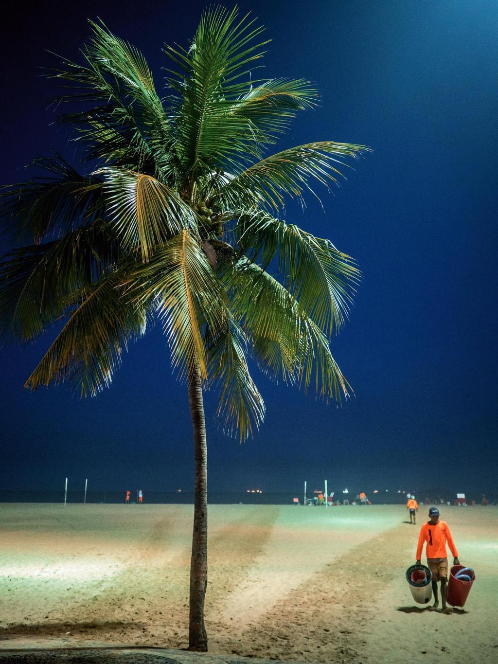 Detalle de la playa de Copacabana