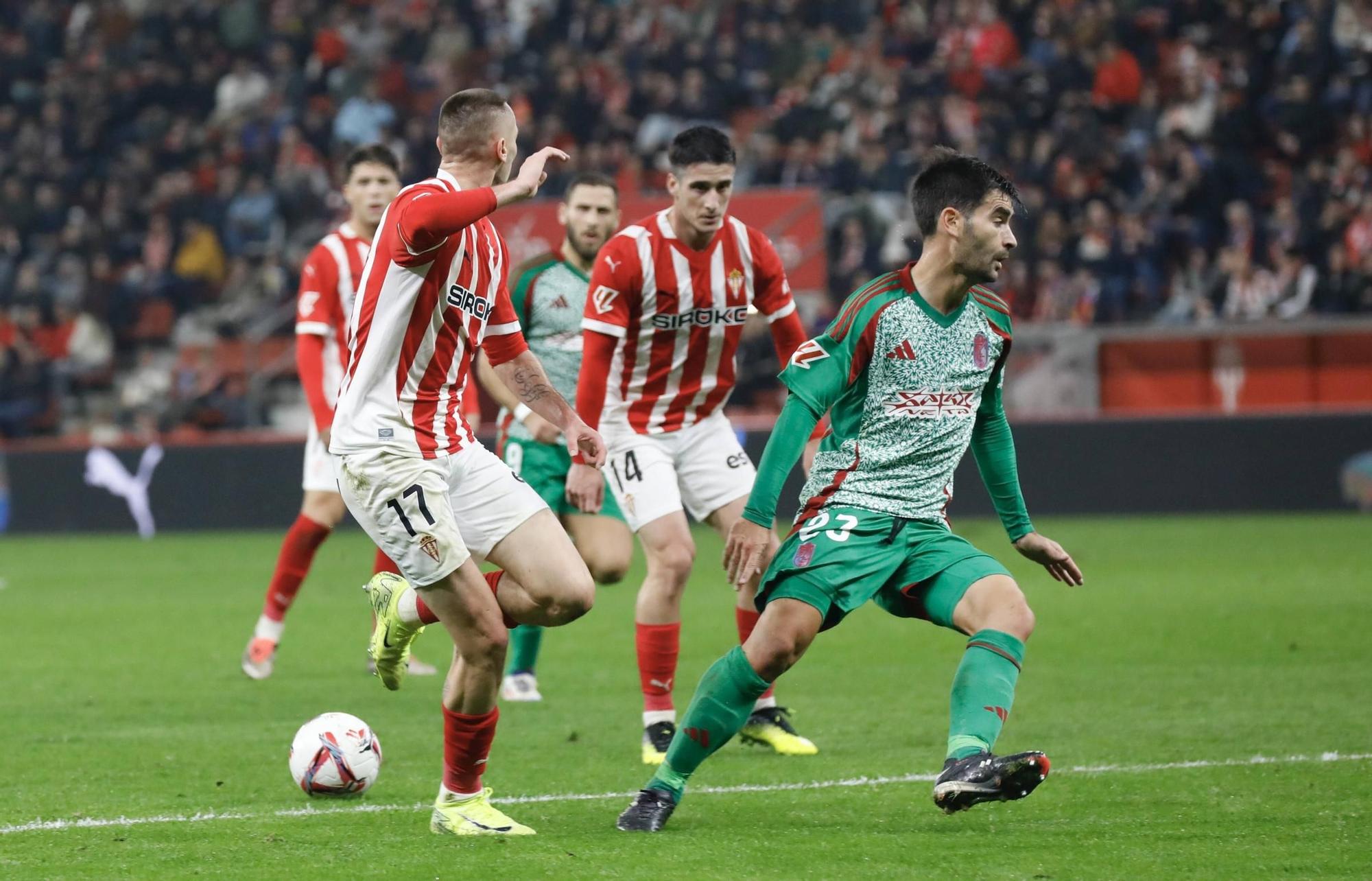 Así fue el partido Sporting-Granada, en imágenes