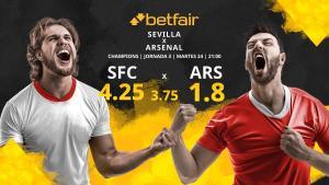 Sevilla FC vs. Arsenal FC: horario, TV, estadísticas, clasificación y pronósticos