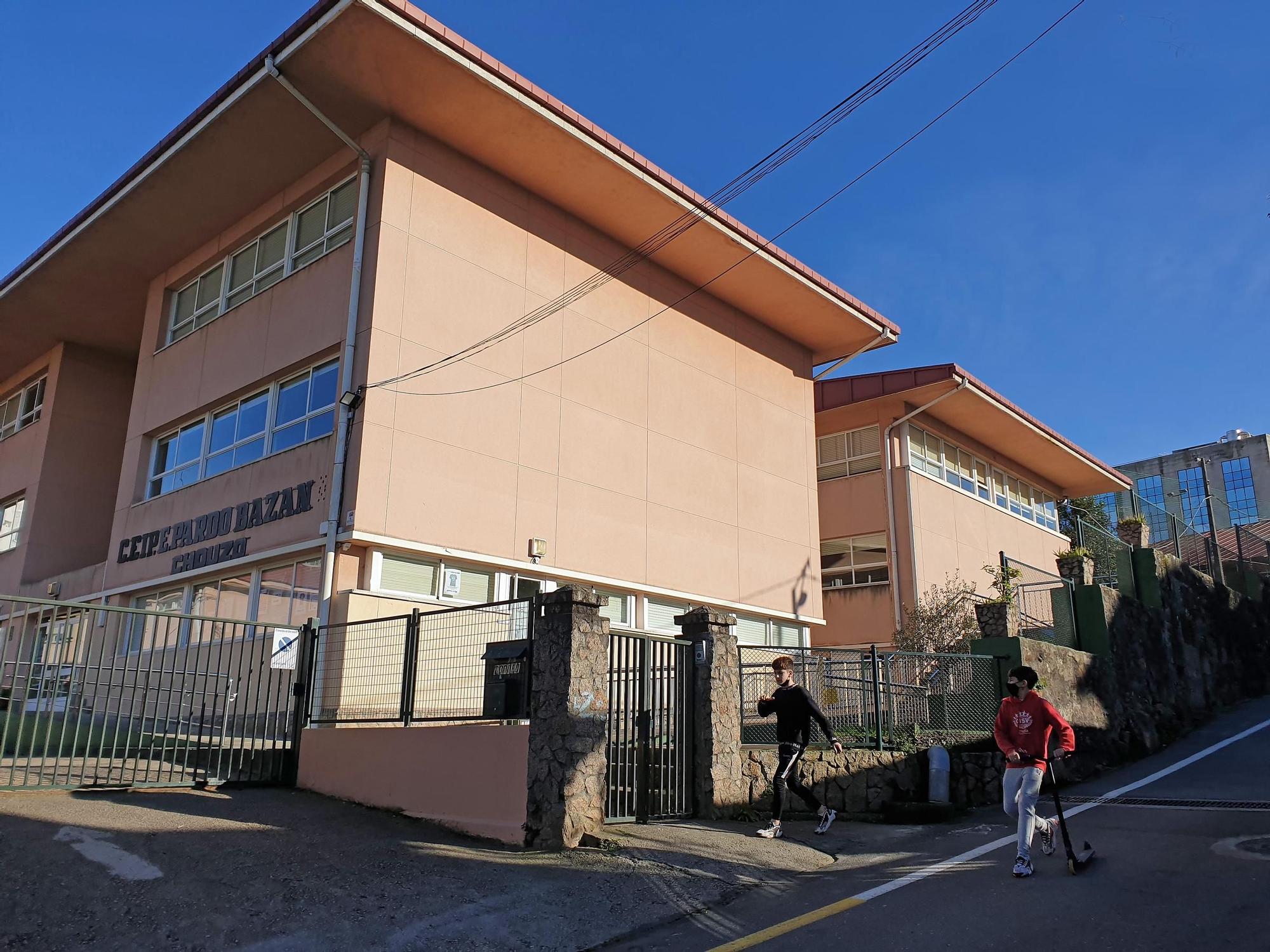 El CEIP Emilia Paro Bazán, ubicado en el Camiño Chouzo de Coia
