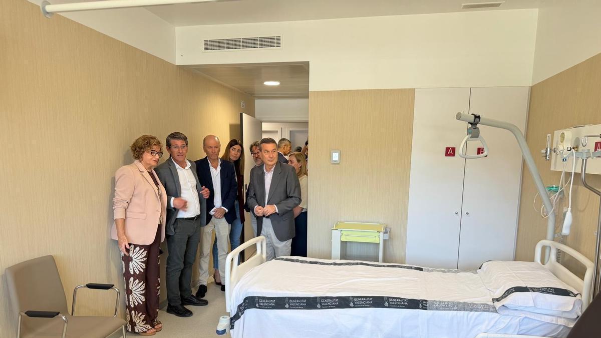 Visita al nuevo Hospital de Ontinyent, una de las inversiones en el presupuesto.