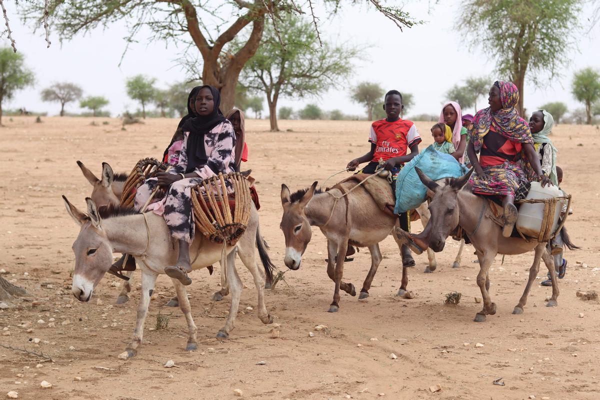 Éxodo de refugiados sudaneses hacia El Chad