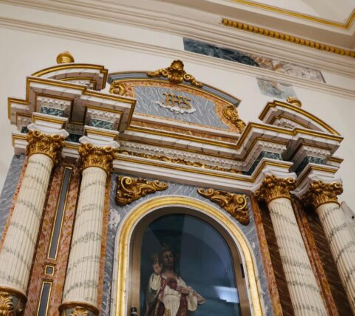 Una de las paredes donde se han descubierto las pinturas.