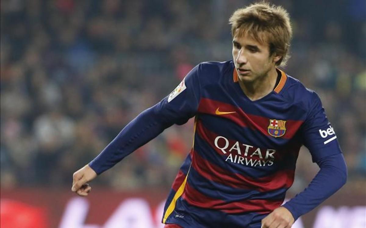 Sergi Samper ya sabe lo que es jugar un partido de Liga con el FC Barcelona