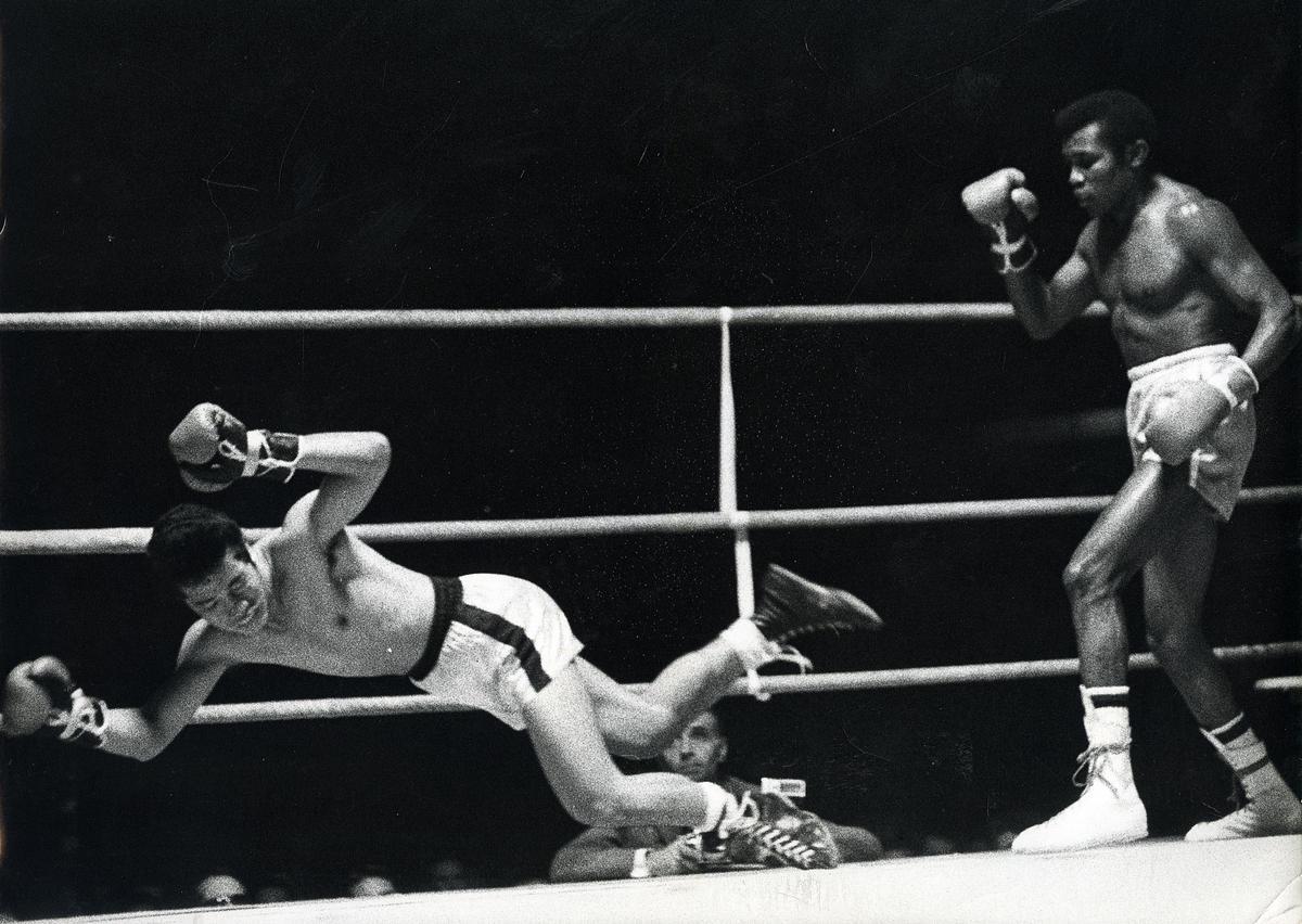 José Legra, durante un combate.