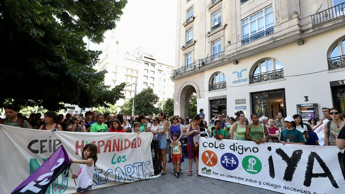 Manifestación de la 'marea verde', este junio en Zaragoza.