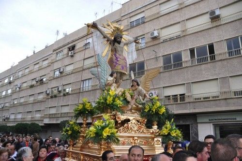 Regreso del Santo Cristo hasta su ermita desde San Jose Obrero en Cieza