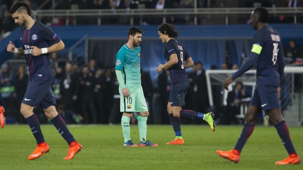 El PSG goleó al Barça en la ida de octavos de la Champions