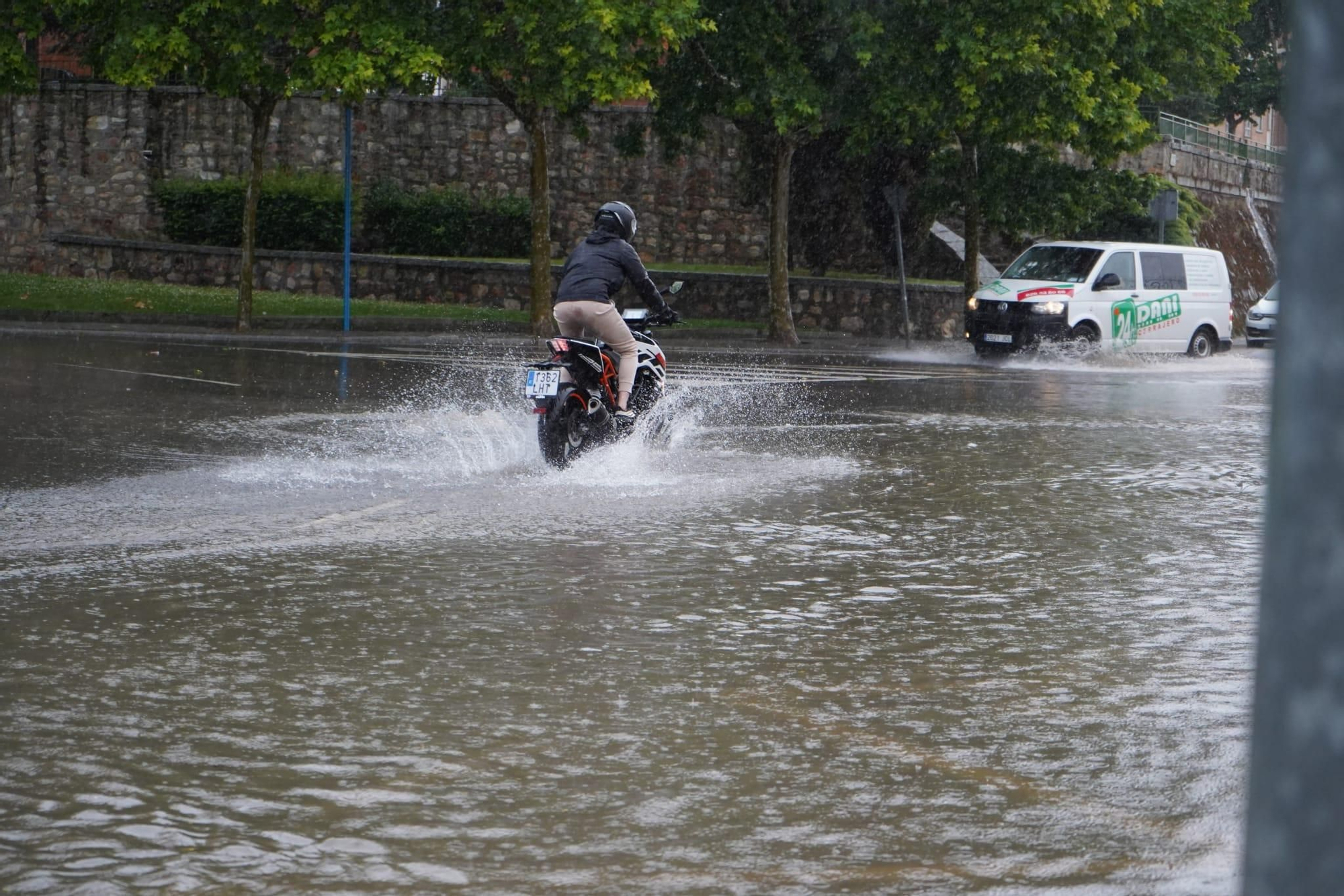 Inundaciones por la tormenta en Zamora