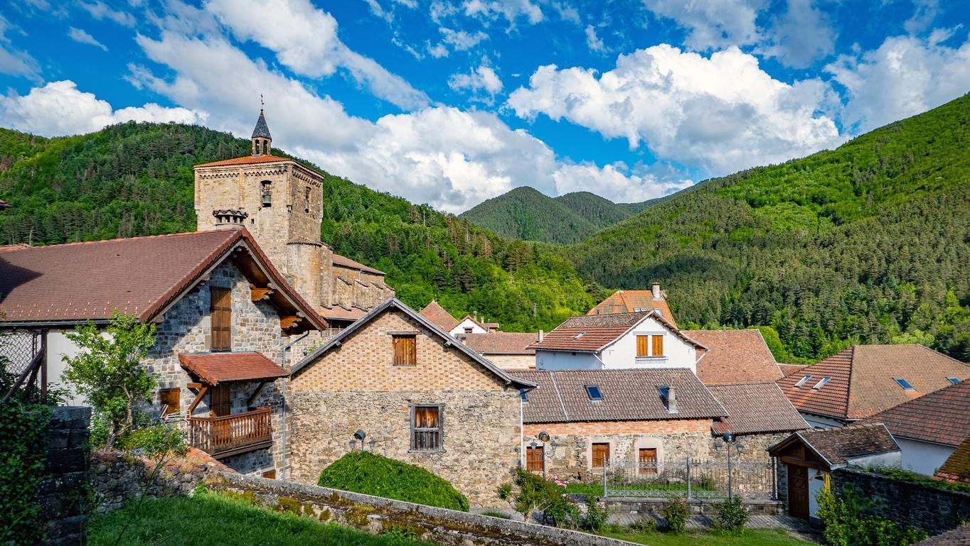 Vistas de Isaba en Navarra, España.
