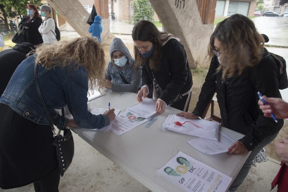 Protesta contra moció de censura de Sant Fruitós