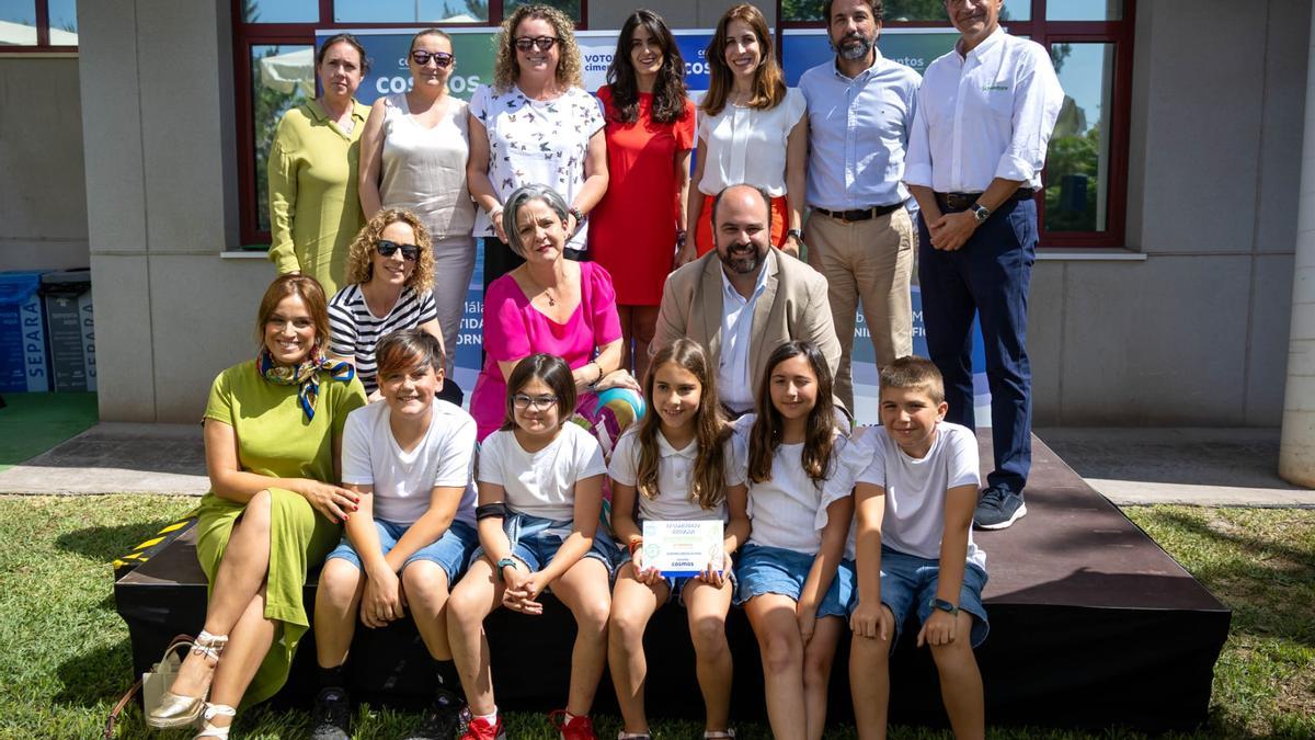 Alumnos del Platero Green School, ganadores del premio de sostenibilidad de Votorantim Cimentos.