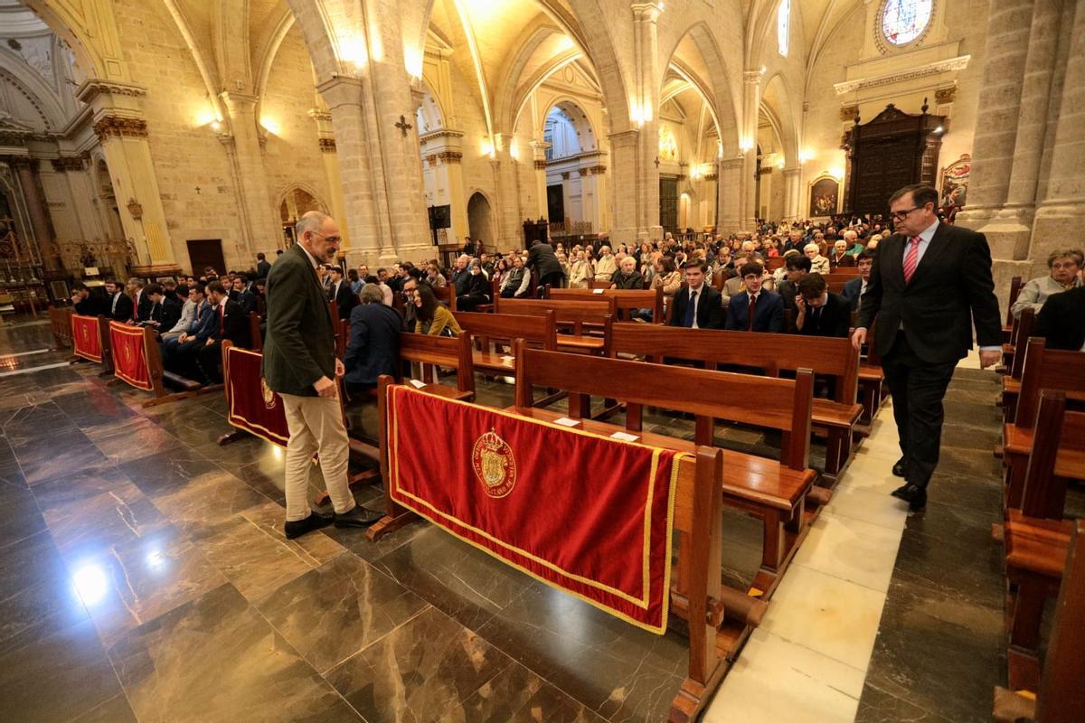 Interior de la Seu, ayer.
