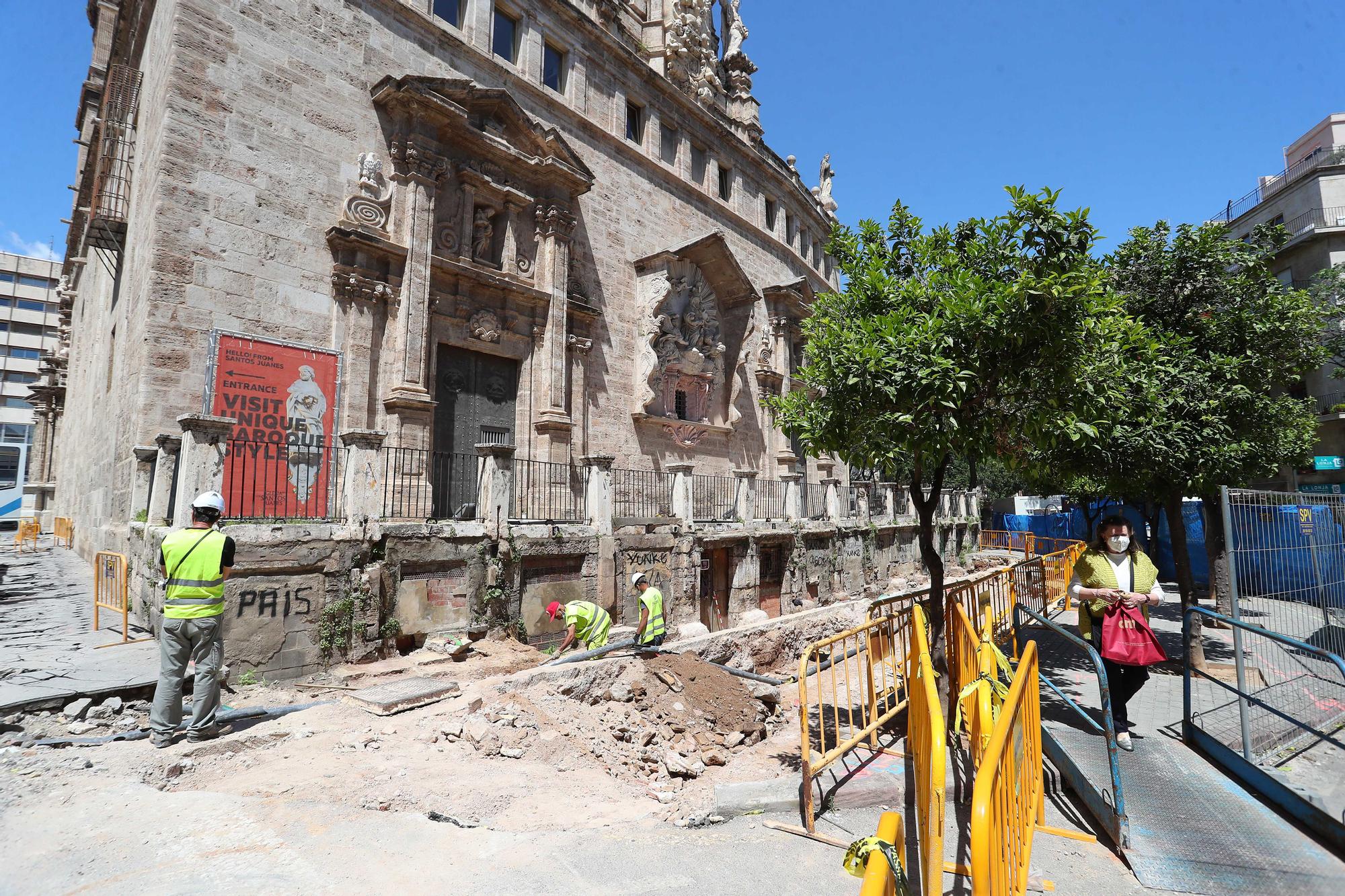 Así avanzan las Obras de la Plaza de Brujas