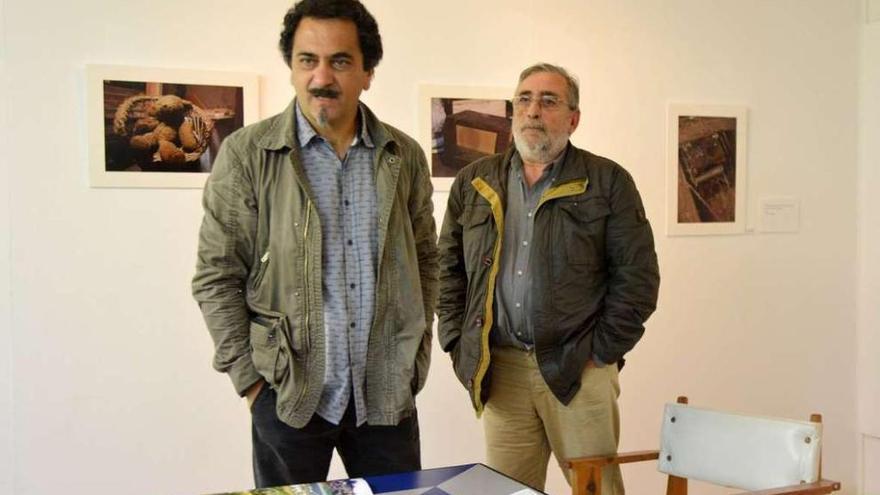 Claudio Quintillán y Xosé Alfredo Pereira, de la Organización Gallega de Comunidades de Montes. // G.S.
