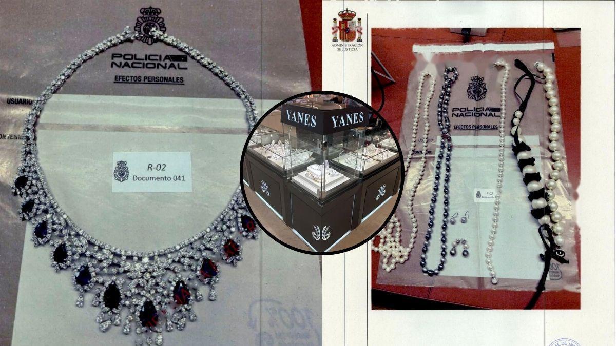 Algunas de las joyas encontradas en la caja fuerte de Zapatero.