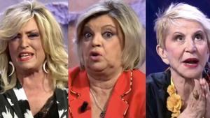 Lydia Lozano, Terelu Campos y Karmele Marchante, anoche en ¡De viernes!.