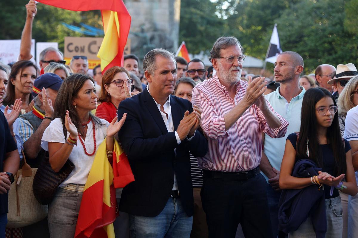 Manifestación por Ceuta en Pontevedra, con Mariano Rajoy