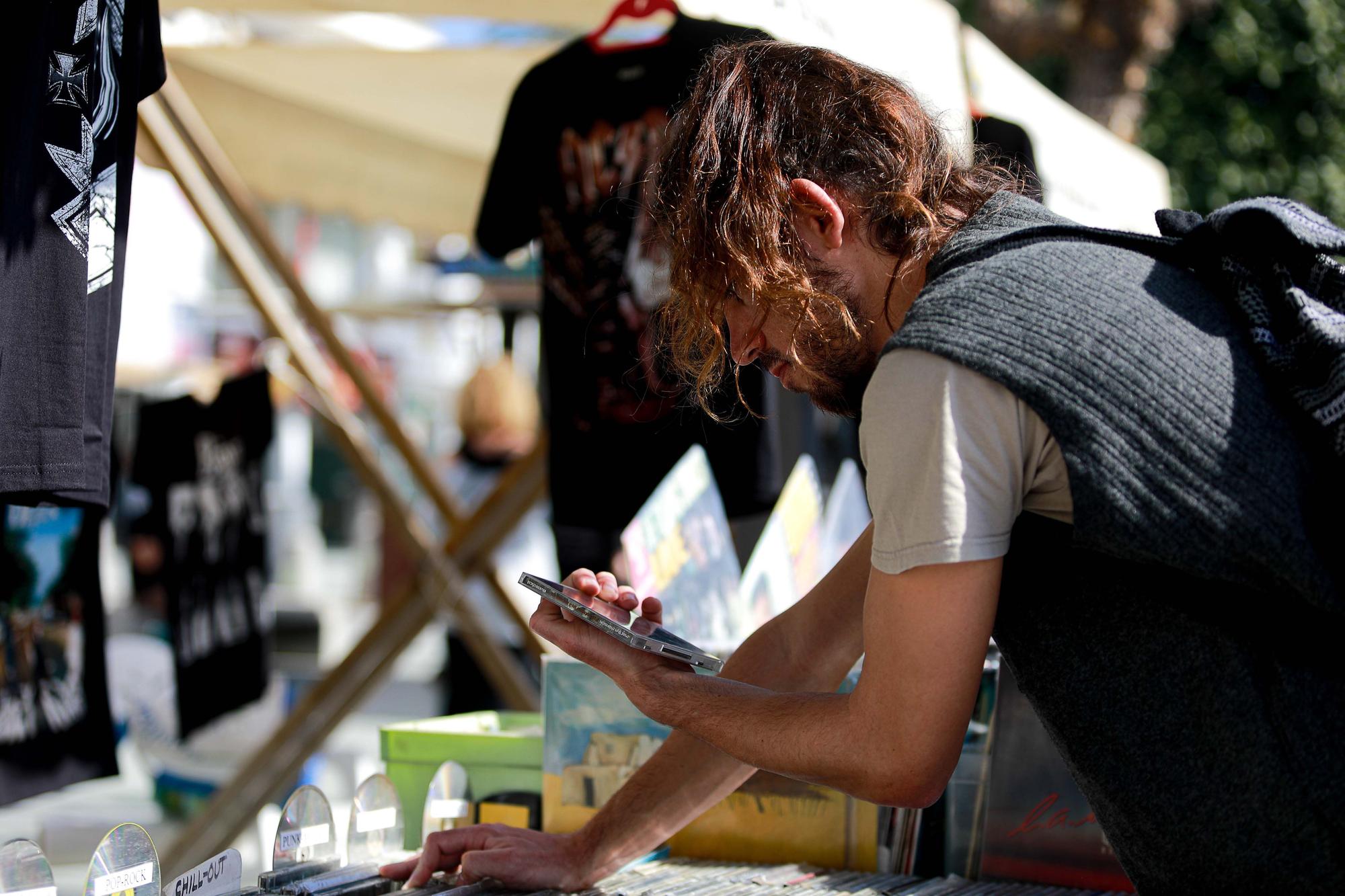 Galería de la feria del Disc celebrada en Sant Antoni, en Ibiza