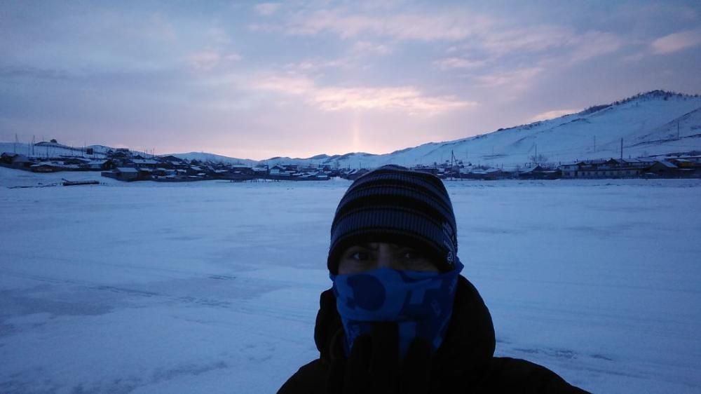 Dos montañeros de Granja de Moreruela, en el Polar