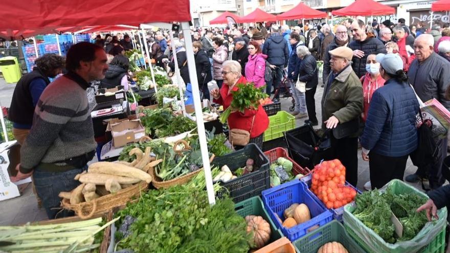 Mercado de huerta en el centro de València