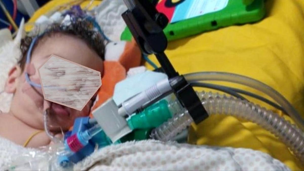 Satur, un bebé de nueve meses hospitalizado en Inglaterra.