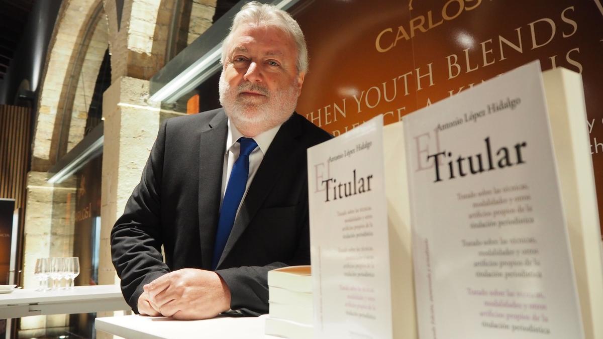 Antonio López Hidalgo, durante la presentación de ‘El titular’.