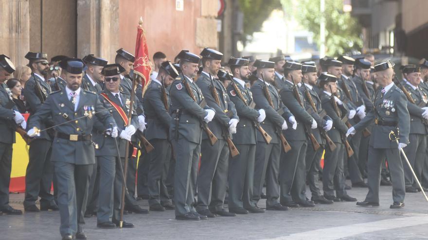 Desfile de la Guardia Civil en Murcia por la festividad de su Patrona
