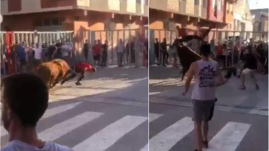 Cogida de gravedad en los ‘bous al carrer’ de Xilxes: un fatídico resbalón que acaba en cuatro cornadas
