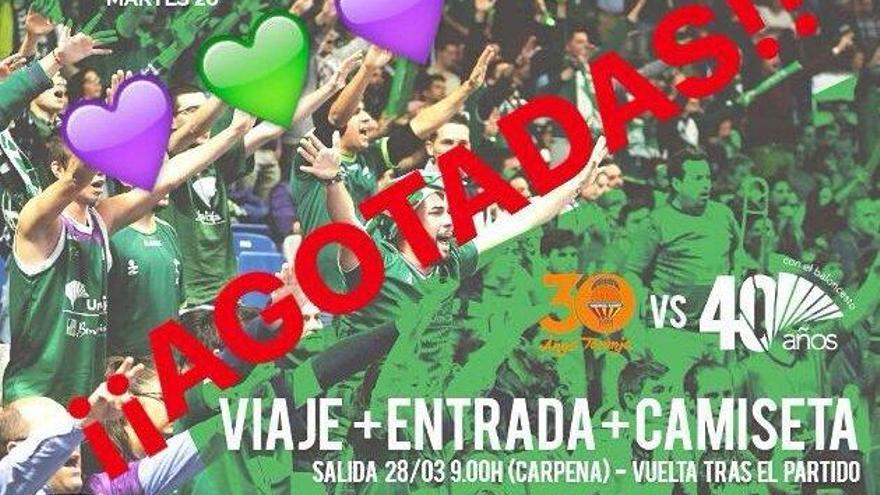 El Unicaja no estará solo el martes en Valencia