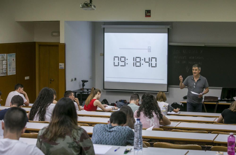 En la Universidad de Alicante se han examinado 3.494 estudiantes