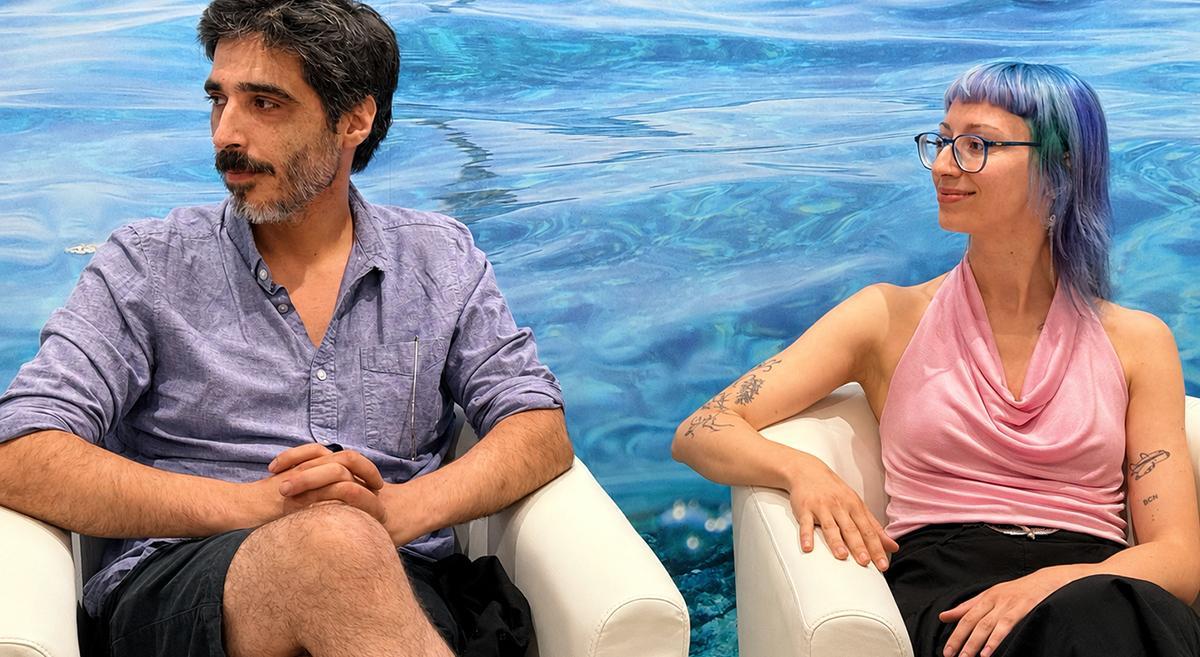 André Gomes y Sofía da Costa Moura, propietarios de Porco Preto, durante el encuentro “Nos gusta VIAJAR a... Portugal”, celebrado en el Moco Museum Barcelona.