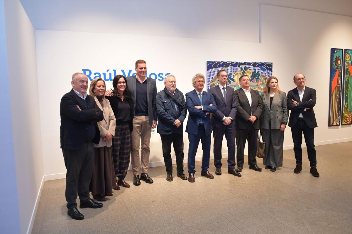 Raul Velloso inauguración exposición fundación ABANCA