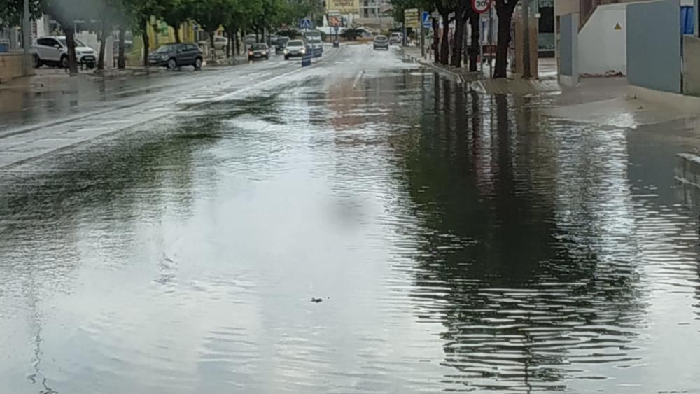 El paso de la gota fría por Santa Pola