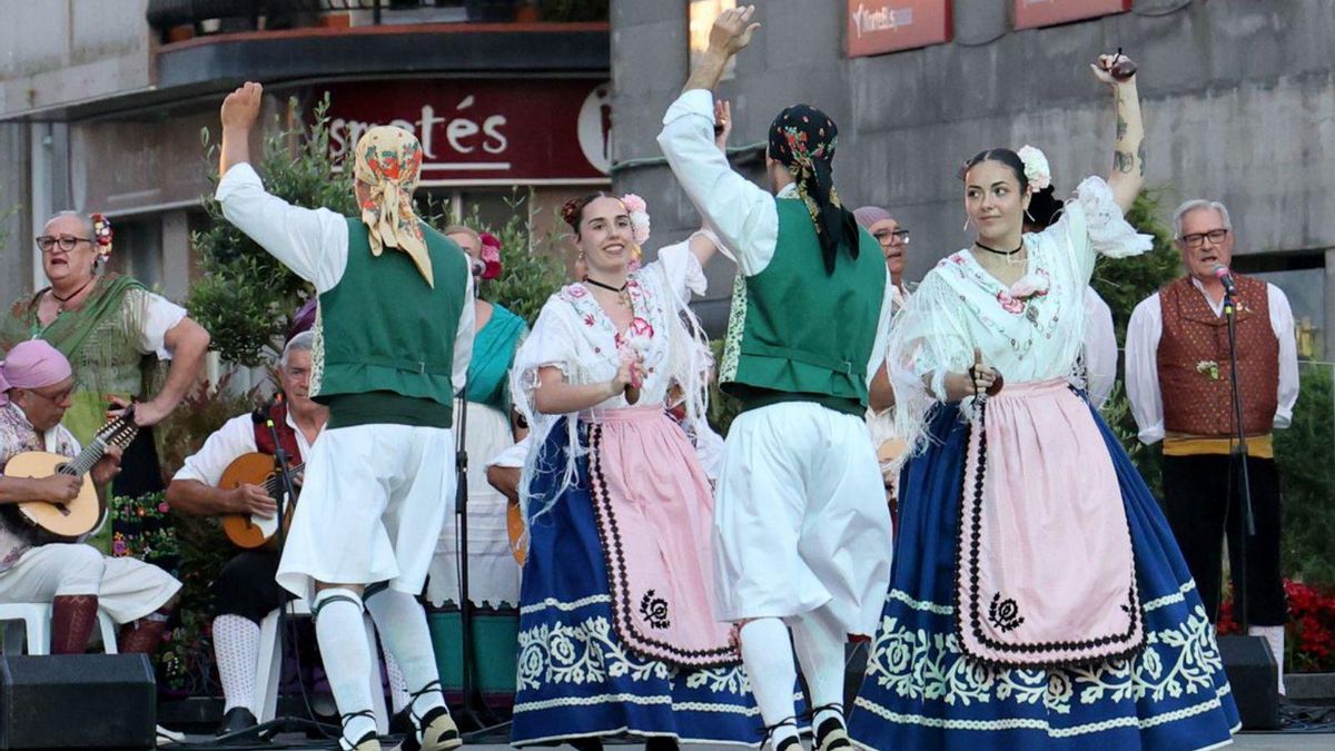 Actuación de la pasada edición del Festival Folclórico Internacional de Vigo.