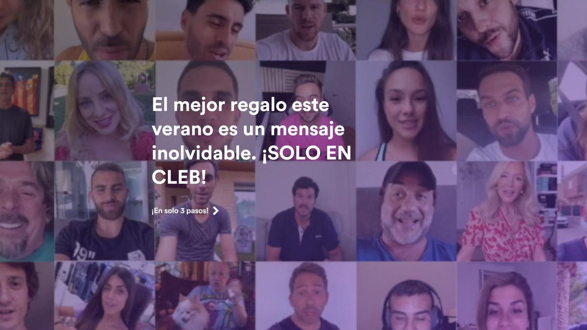 Cleb, una plataforma para pedir vídeos personalizados a famosos