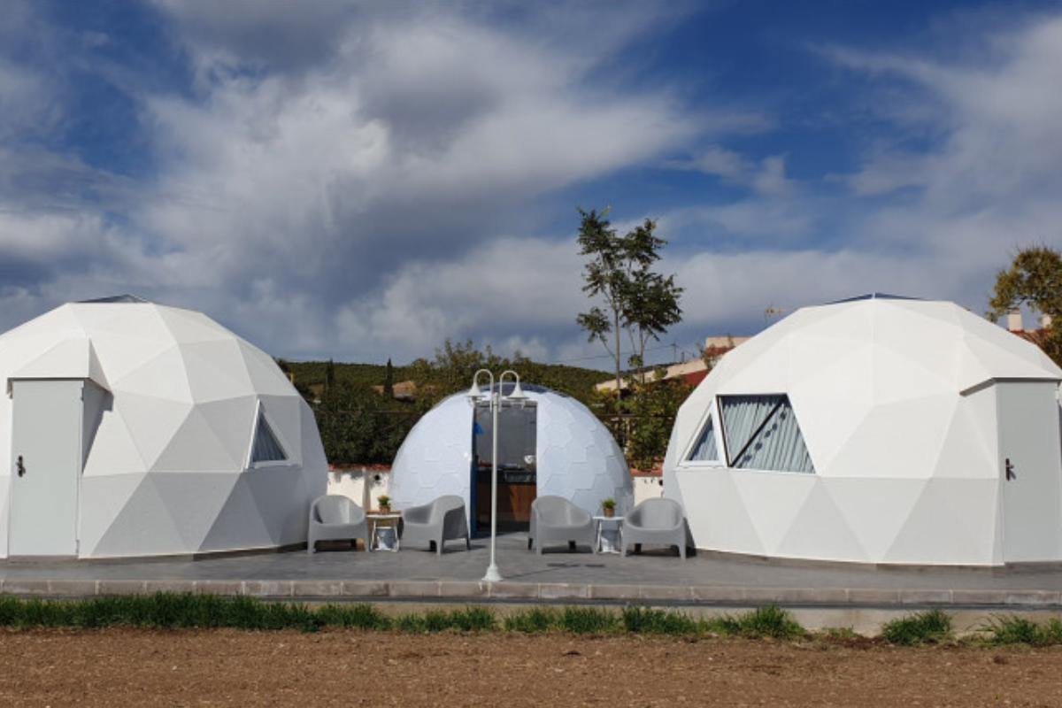 Así luce el glamping de Alojamientos Casa Ruiz, en Caravaca de la Cruz.
