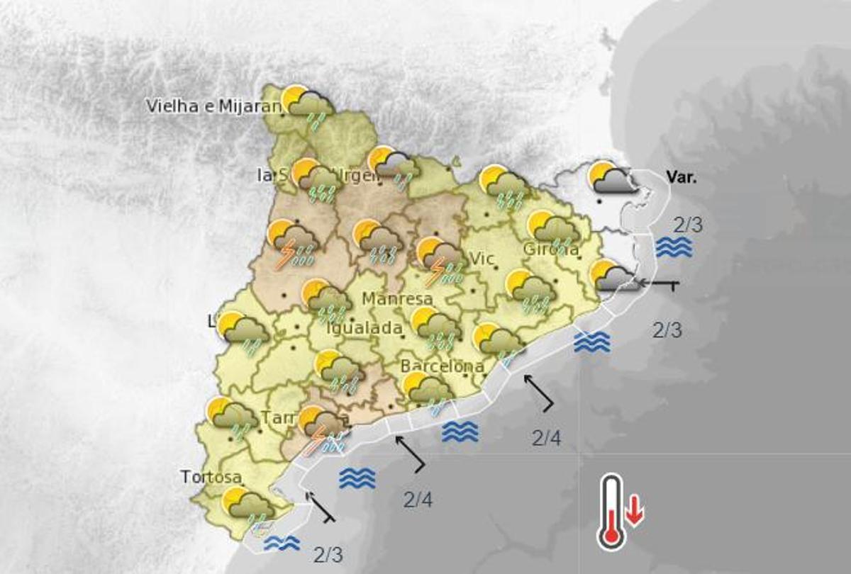 Previsió de dijous tarda