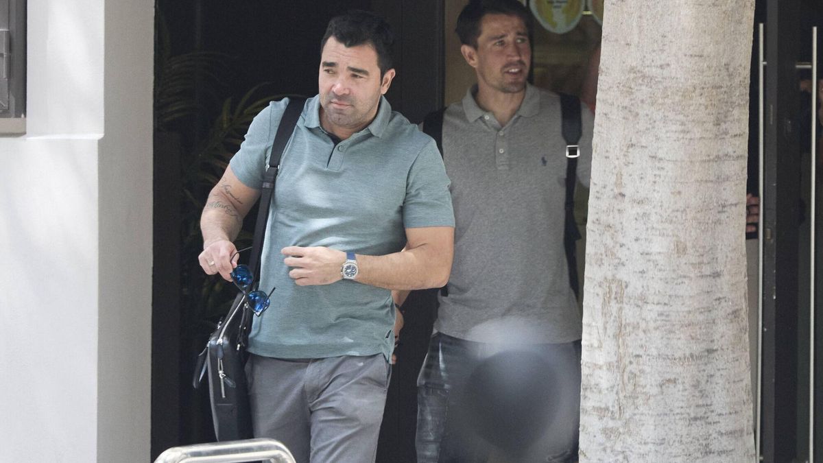 Deco, director deportivo del Barça, junto a Bojan Krkic, coordinador
