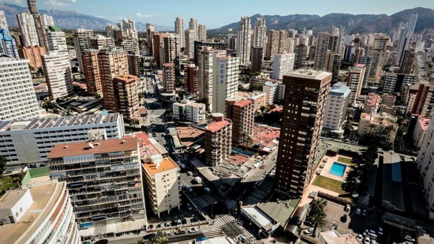 Vista panorámica de Benidorm.